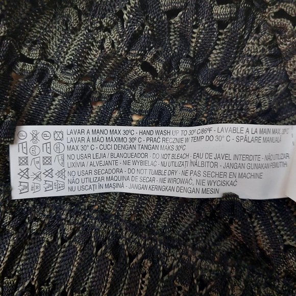 ZARA WB Collection Long-Sleeved Top blend of Army Green/Black Women's Small - Picture 9 of 12